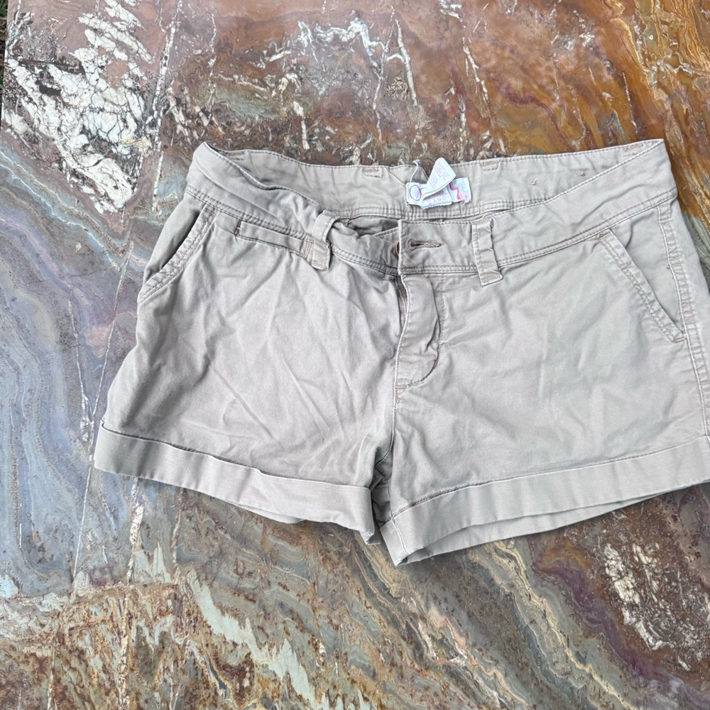 OP Women's Beige Cargo Shorts